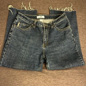 AX Armani Exchange blue denim ankle length.